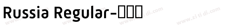 Russia Regular字体转换
